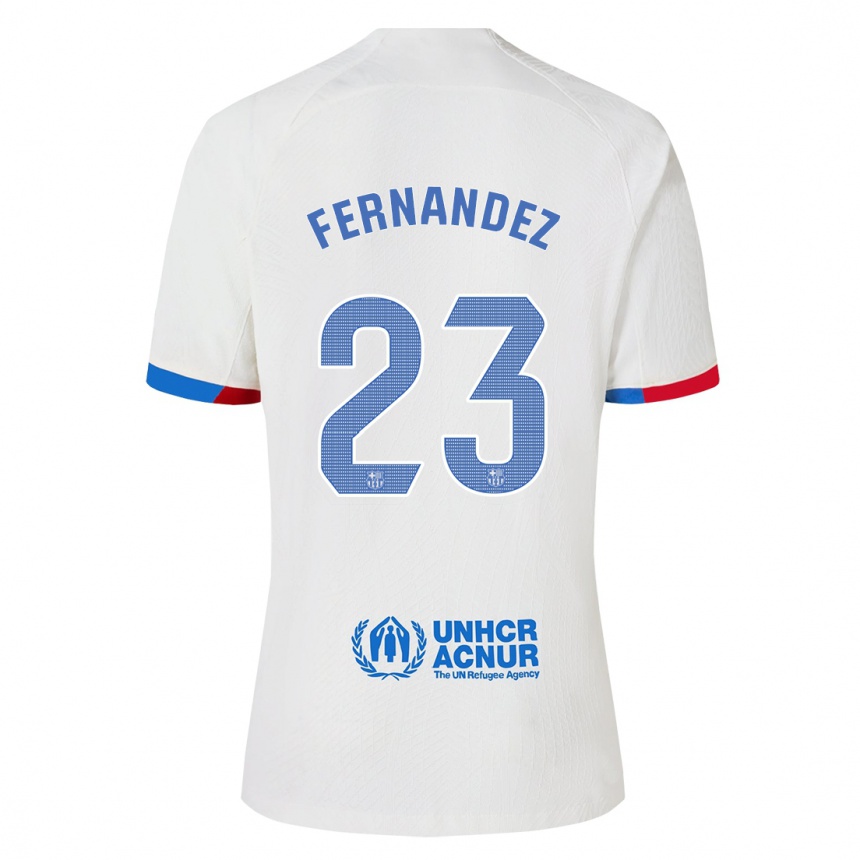 メンズフットボールペラーヨフェルナンデス#23白アウェイシャツ2023/24ジャージーユニフォーム