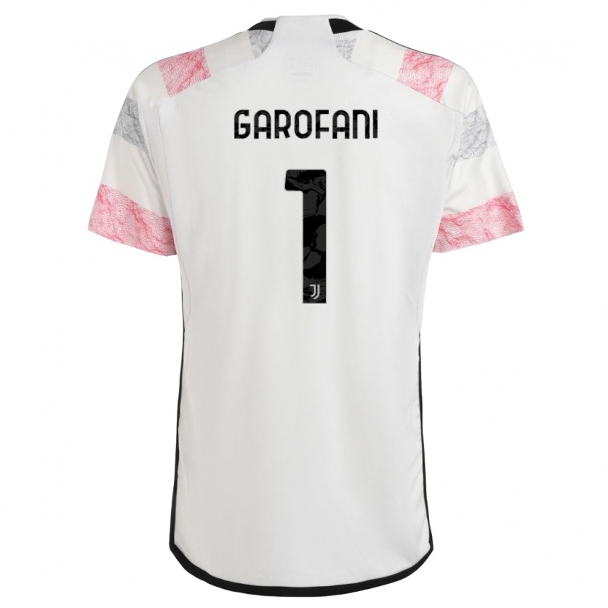 メンズフットボールジョヴァンニ・ガブリエル・ガロファーニ#1ホワイトピンクアウェイシャツ2023/24ジャージーユニフォーム