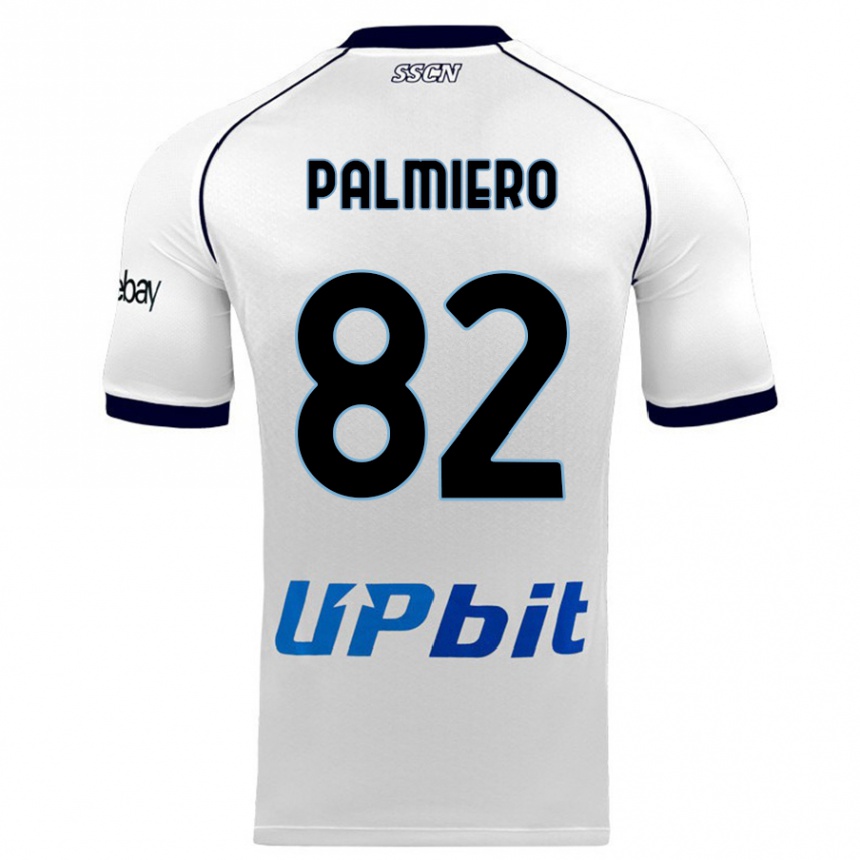 メンズフットボールルーカ・パルミエーロ#82白アウェイシャツ2023/24ジャージーユニフォーム