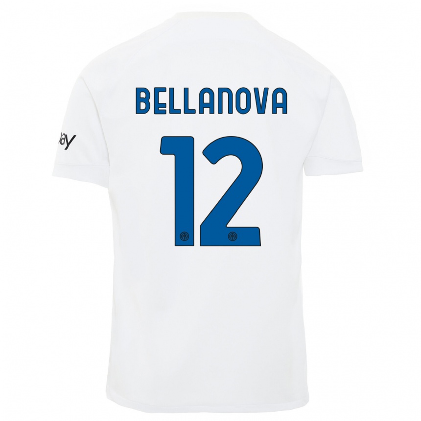 メンズフットボールラウル・ベッラノーヴァ#12白アウェイシャツ2023/24ジャージーユニフォーム