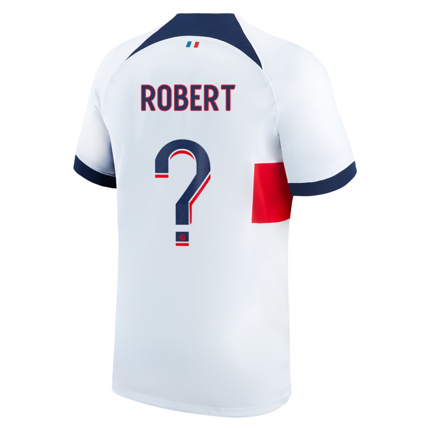 メンズフットボールローレ・ロバート#0白アウェイシャツ2023/24ジャージーユニフォーム