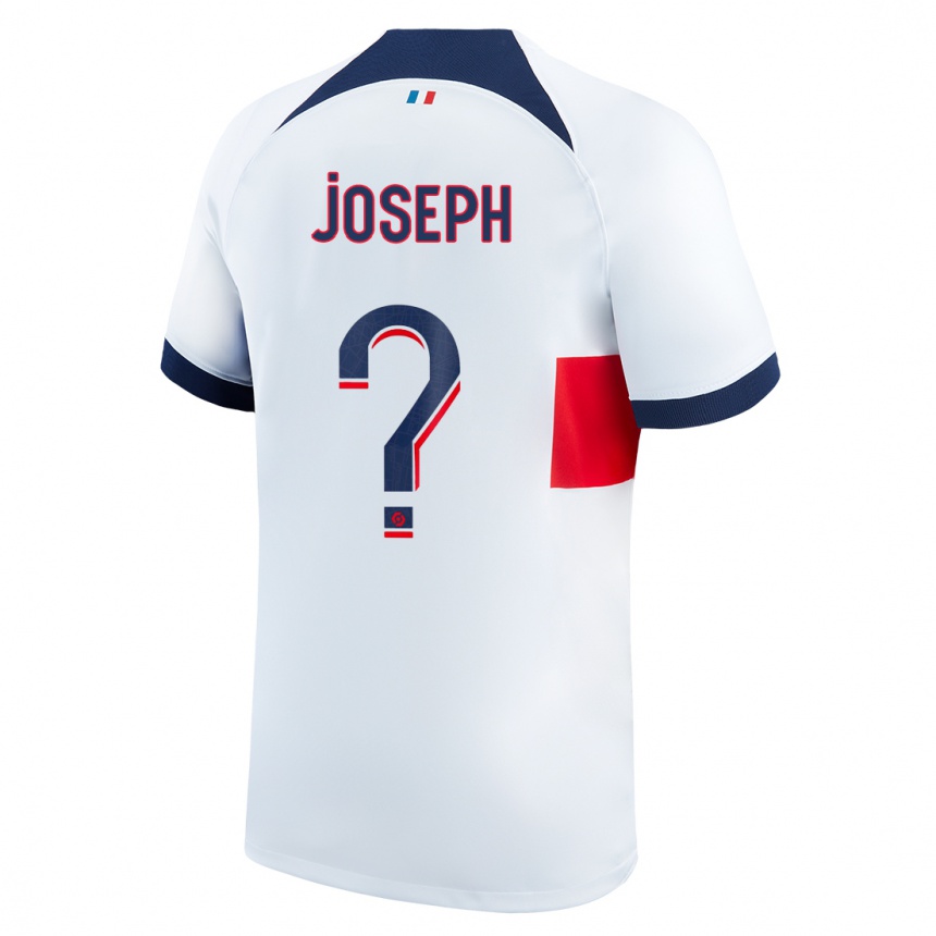 メンズフットボールアメリ・ジョセフ#0白アウェイシャツ2023/24ジャージーユニフォーム