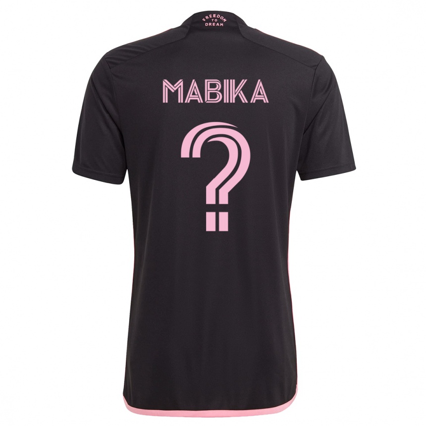 メンズフットボールアイメ・マビカ#0黒アウェイシャツ2023/24ジャージーユニフォーム