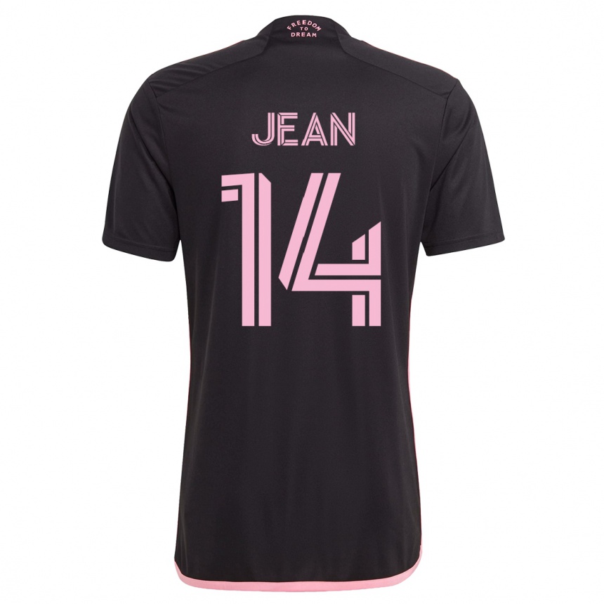 メンズフットボールコランタン・ジャン#14黒アウェイシャツ2023/24ジャージーユニフォーム