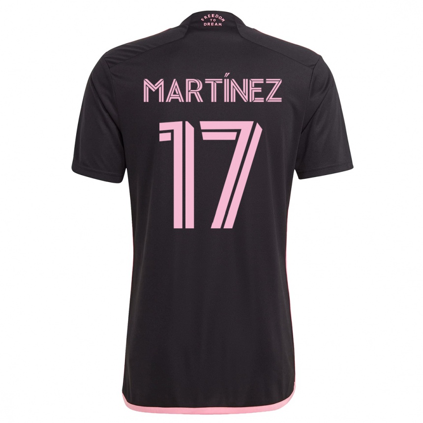 メンズフットボールホセフ・マルティネス#17黒アウェイシャツ2023/24ジャージーユニフォーム