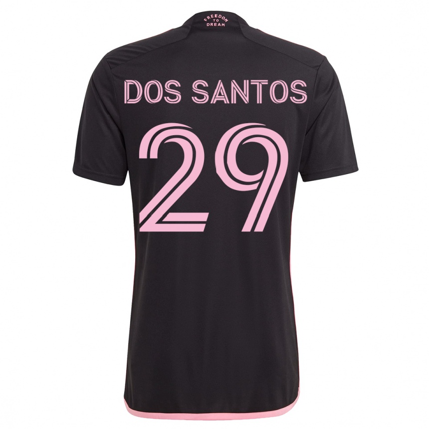メンズフットボールカルロス・ジョアキン・ドス・サントス#29黒アウェイシャツ2023/24ジャージーユニフォーム