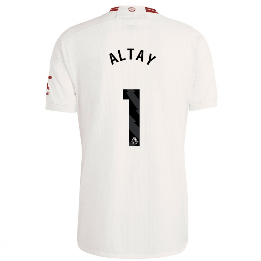 メンズフットボールアルタイ・バユンドゥル#1白サードユニフォームシャツ2023/24ジャージーユニフォーム