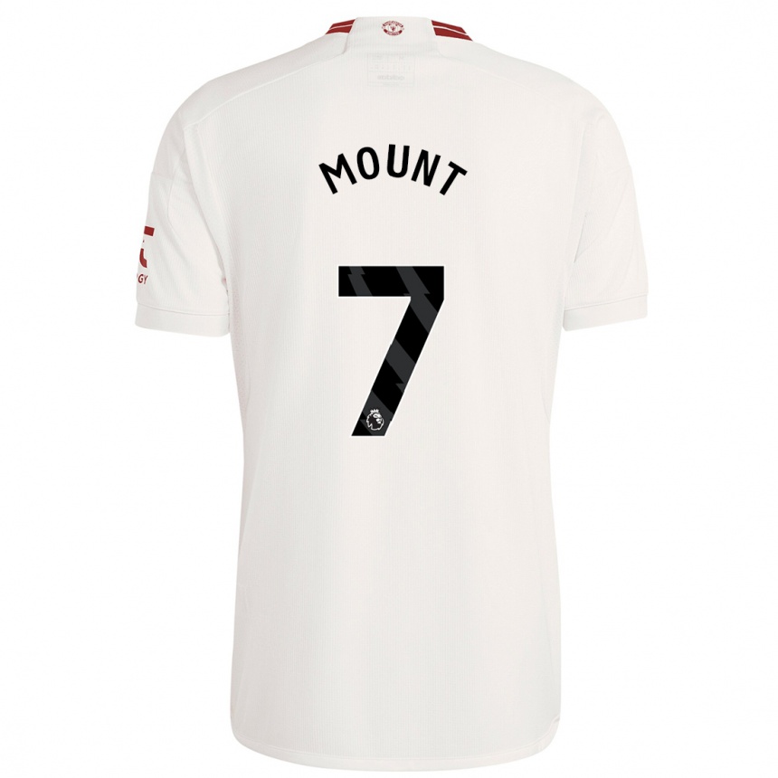 メンズフットボールメイソン・マウント#7白サードユニフォームシャツ2023/24ジャージーユニフォーム