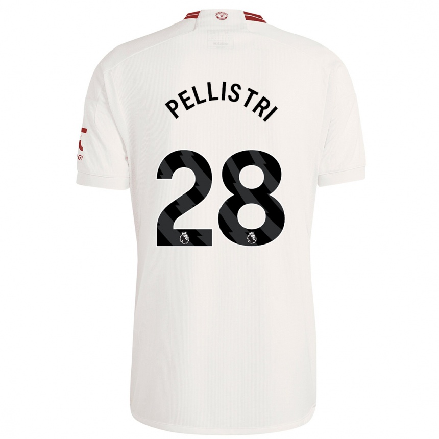 メンズフットボールファクンド・ペリストリ#28白サードユニフォームシャツ2023/24ジャージーユニフォーム
