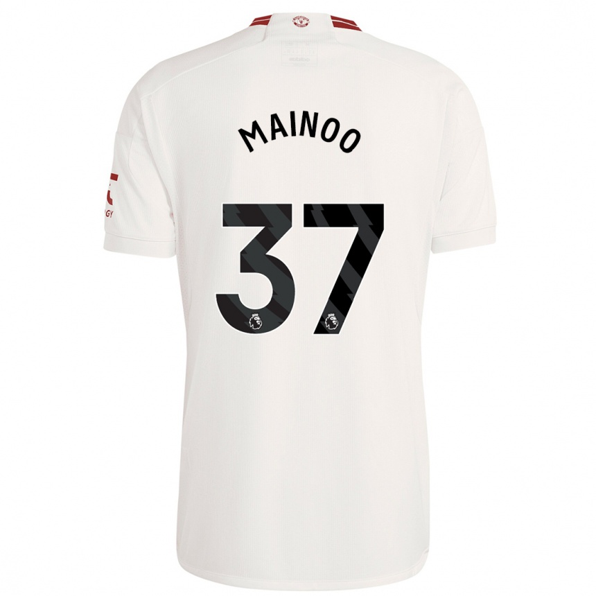 メンズフットボールコビー・メイヌー #37白サードユニフォームシャツ2023/24ジャージーユニフォーム