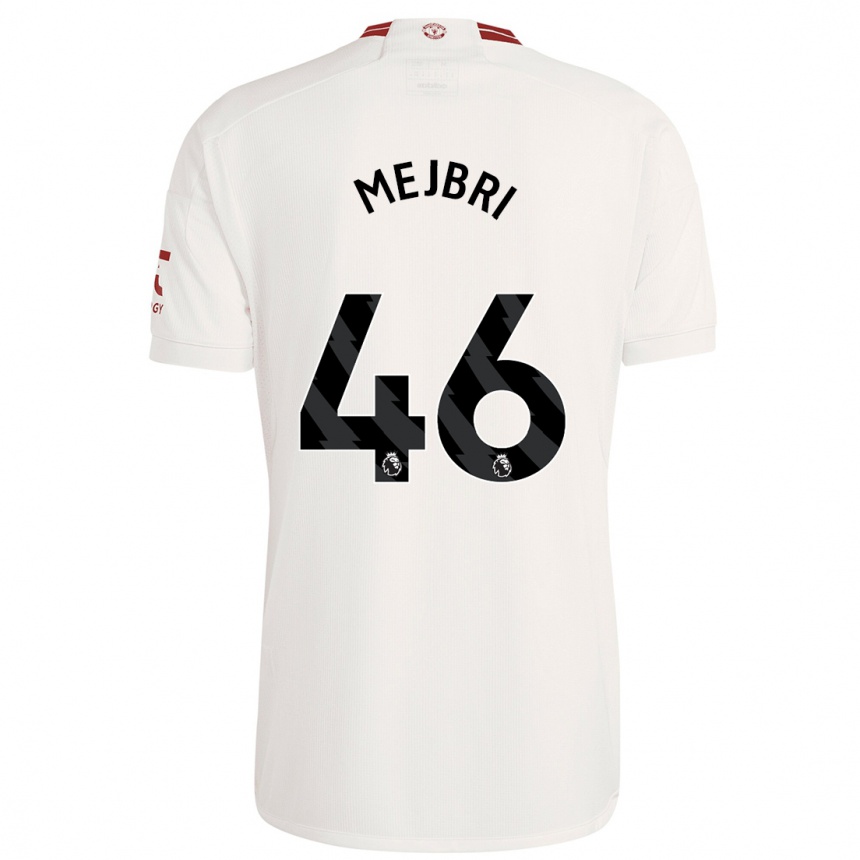 メンズフットボールハンニバル・メイブリ#46白サードユニフォームシャツ2023/24ジャージーユニフォーム