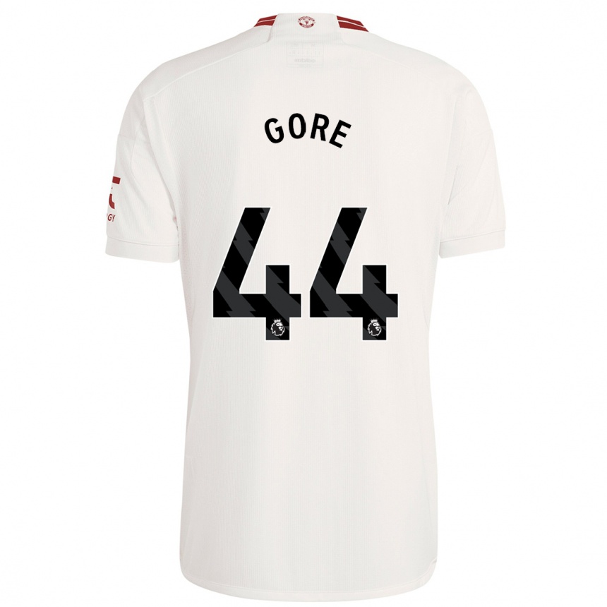 メンズフットボールダニエル・ゴア#44白サードユニフォームシャツ2023/24ジャージーユニフォーム