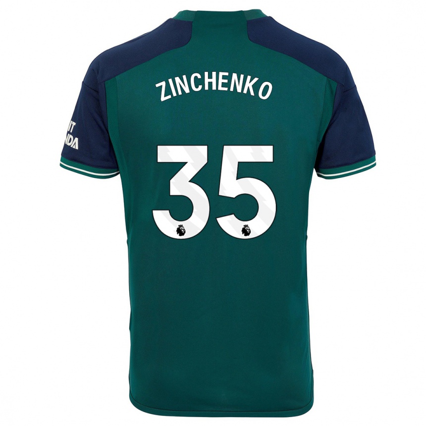 メンズフットボールオレクサンドル・ジンチェンコ#35緑サードユニフォームシャツ2023/24ジャージーユニフォーム