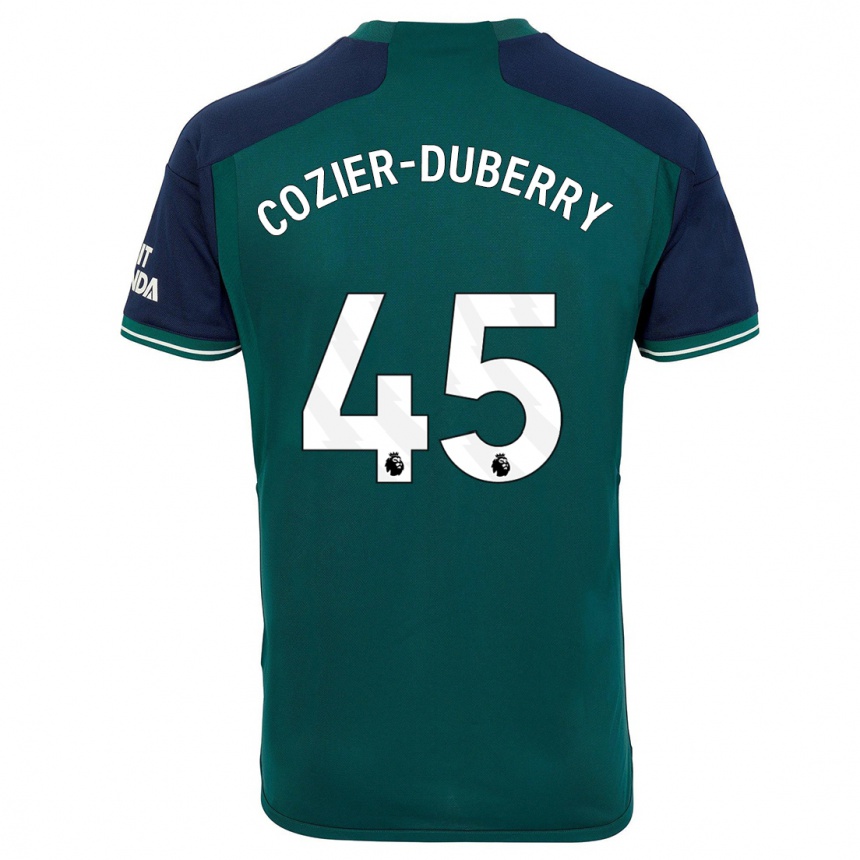 メンズフットボールアマリオ・コジアー・デュベリー#45緑サードユニフォームシャツ2023/24ジャージーユニフォーム