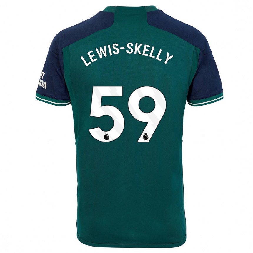 メンズフットボールマイルズ・ルイス・スケリー#59緑サードユニフォームシャツ2023/24ジャージーユニフォーム