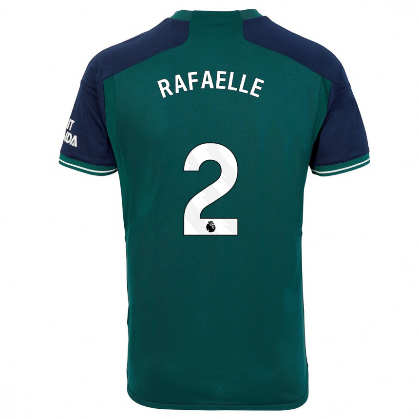メンズフットボールラファエレ・ソウザ#2緑サードユニフォームシャツ2023/24ジャージーユニフォーム