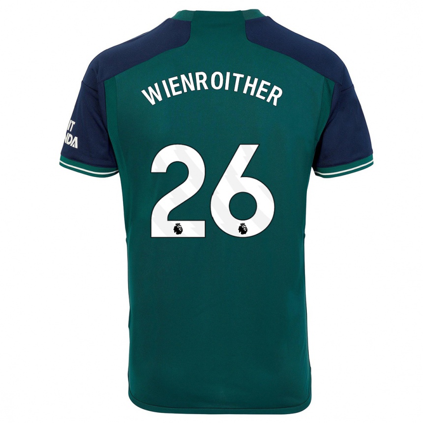 メンズフットボールラウラ・ヴィーンロイター#26緑サードユニフォームシャツ2023/24ジャージーユニフォーム