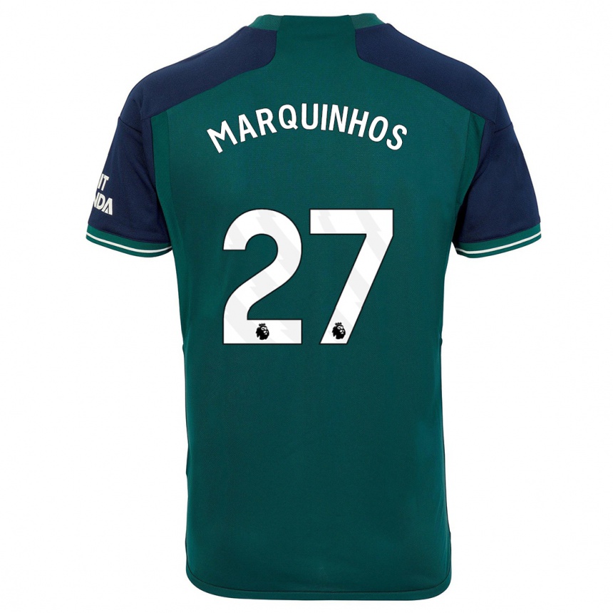 メンズフットボールマルコス・アオアス・コレア#27緑サードユニフォームシャツ2023/24ジャージーユニフォーム