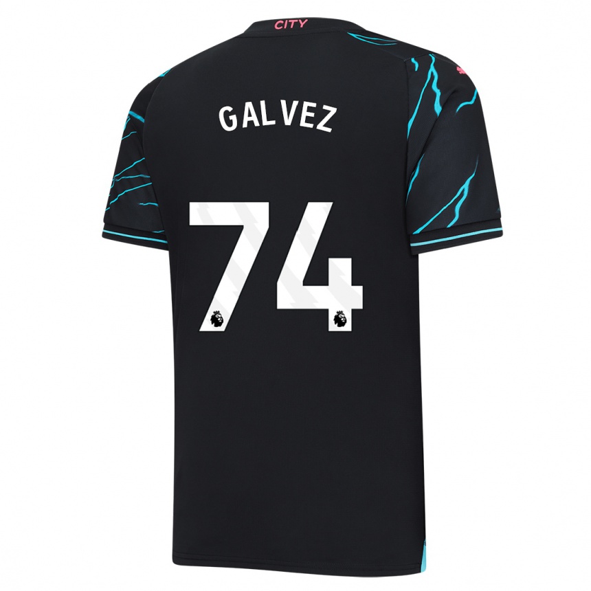 メンズフットボールトーマス・ガルヴェス#74濃紺サードユニフォームシャツ2023/24ジャージーユニフォーム