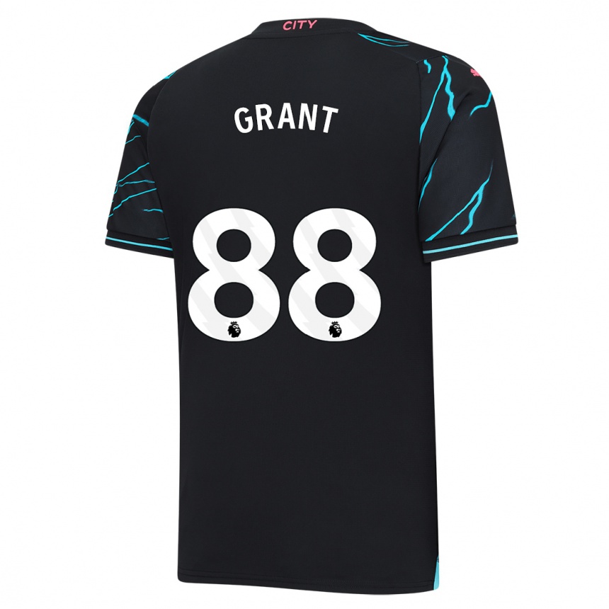 メンズフットボールトゥルー・グラント#88濃紺サードユニフォームシャツ2023/24ジャージーユニフォーム