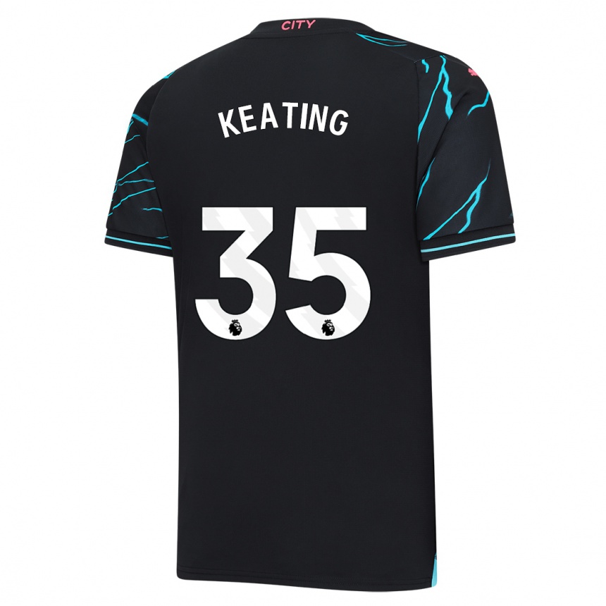 メンズフットボールキアラ・キーティング#35濃紺サードユニフォームシャツ2023/24ジャージーユニフォーム