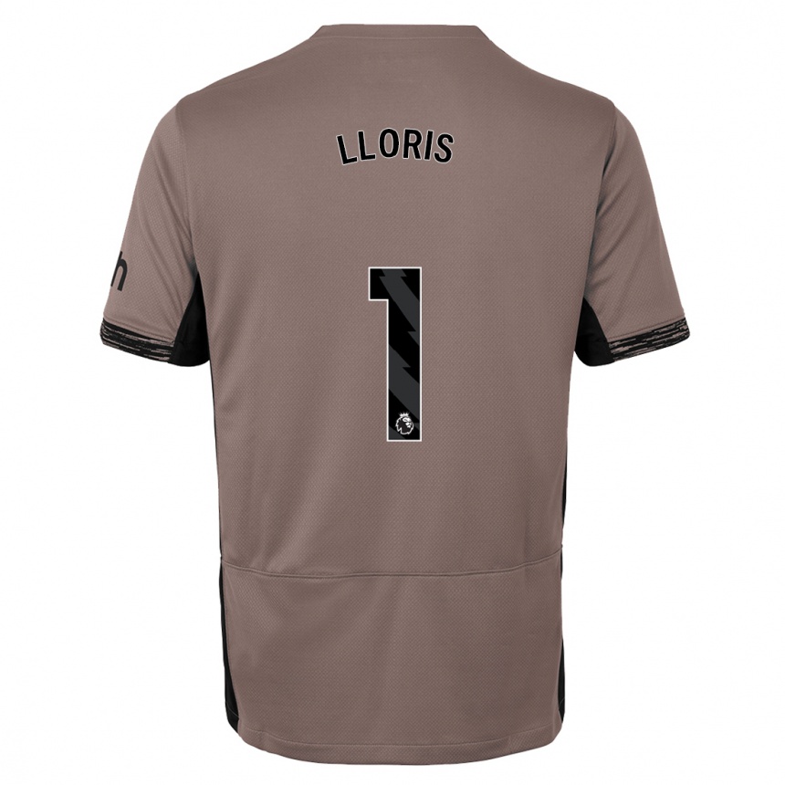 メンズフットボールウーゴ・ロリス#1ダークベージュサードユニフォームシャツ2023/24ジャージーユニフォーム