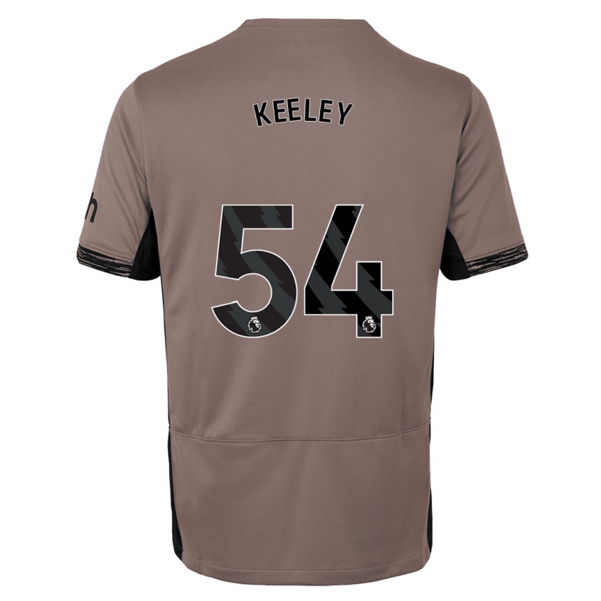 メンズフットボールジョシュキーリー#54ダークベージュサードユニフォームシャツ2023/24ジャージーユニフォーム