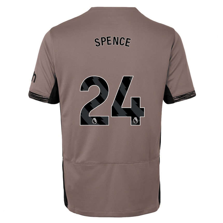 メンズフットボールジェド・スペンス#24ダークベージュサードユニフォームシャツ2023/24ジャージーユニフォーム