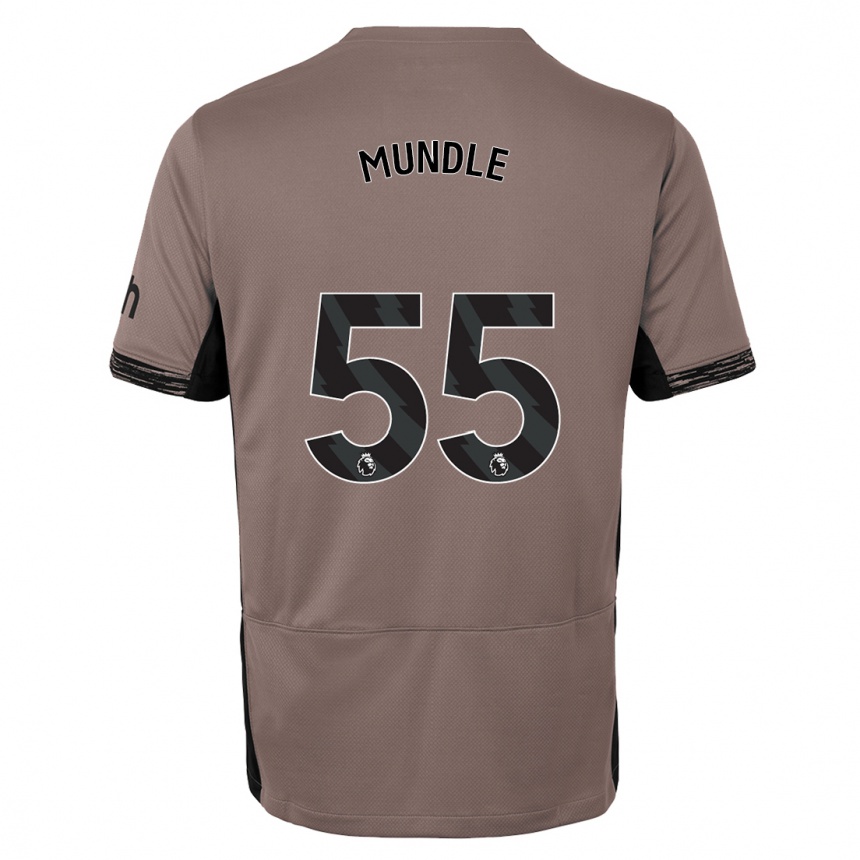 メンズフットボールロメイン・マンドル#55ダークベージュサードユニフォームシャツ2023/24ジャージーユニフォーム