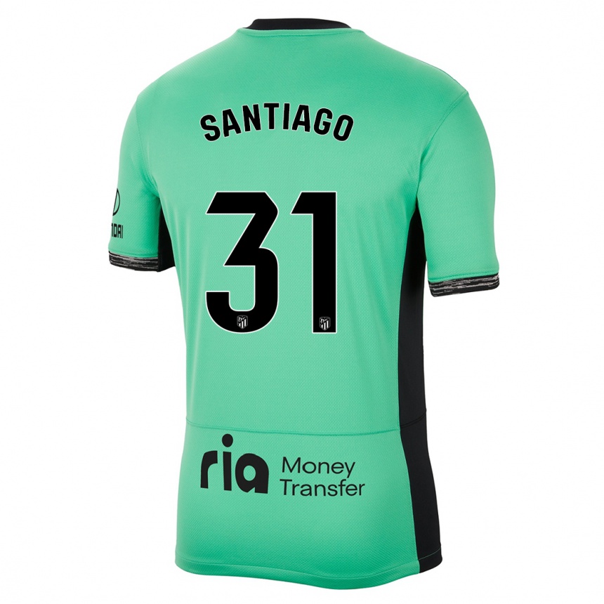 メンズフットボールアブラハムサンティアゴ#31スプリンググリーンサードユニフォームシャツ2023/24ジャージーユニフォーム