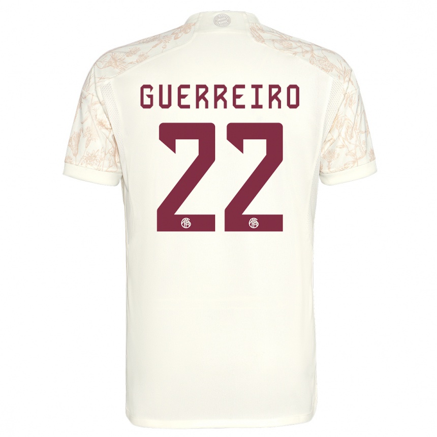 メンズフットボールラファエル・ゲレイロ#22オフホワイトサードユニフォームシャツ2023/24ジャージーユニフォーム