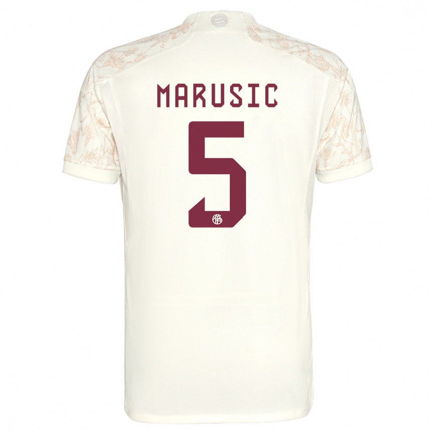 メンズフットボールガブリエル・マルシッチ#5オフホワイトサードユニフォームシャツ2023/24ジャージーユニフォーム