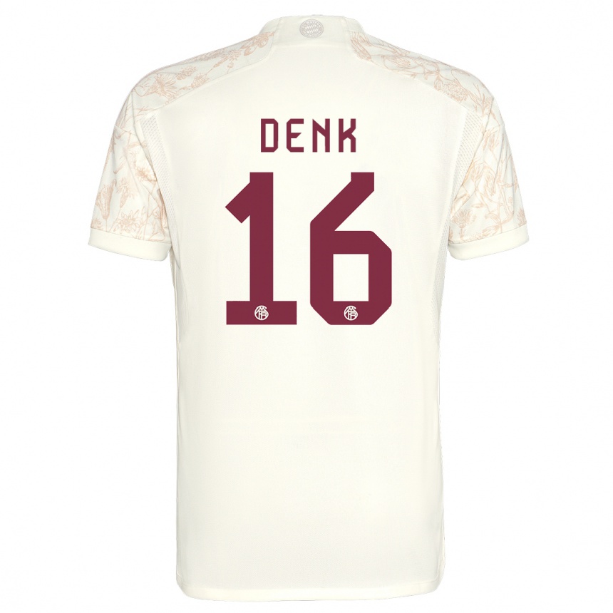 メンズフットボールルカ・デンク#16オフホワイトサードユニフォームシャツ2023/24ジャージーユニフォーム