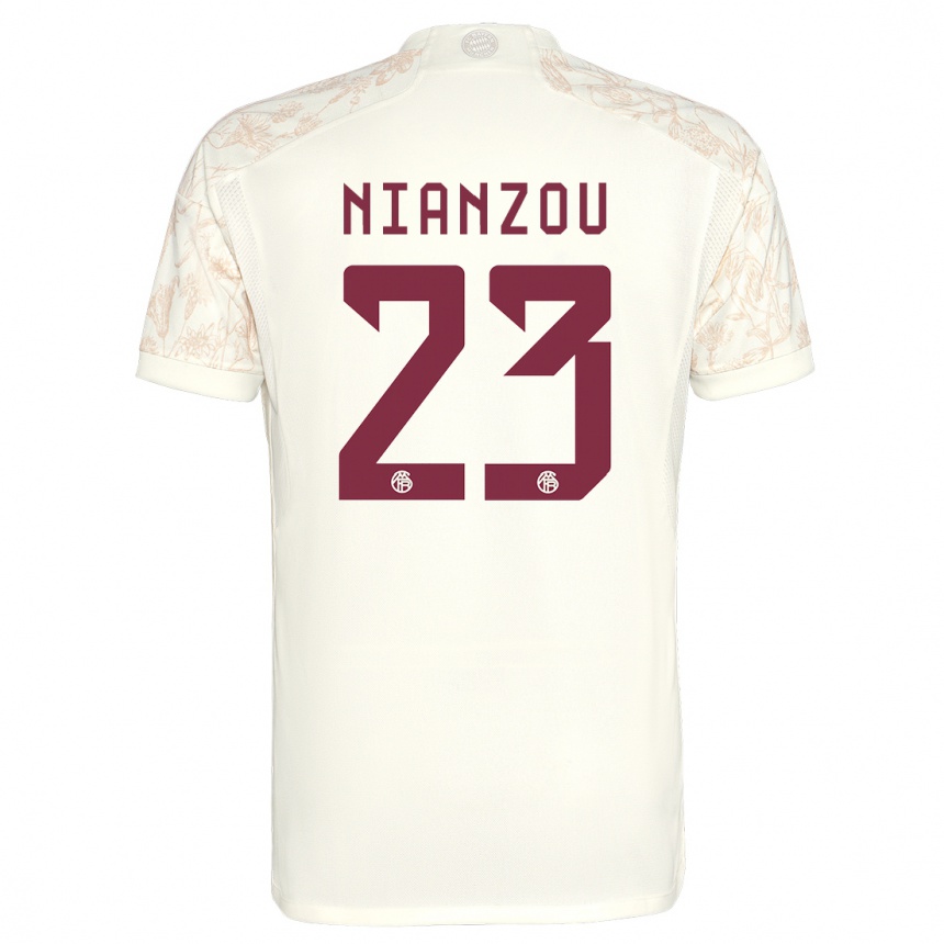 メンズフットボールニアンゾー・タンギー・クアッシ#23オフホワイトサードユニフォームシャツ2023/24ジャージーユニフォーム