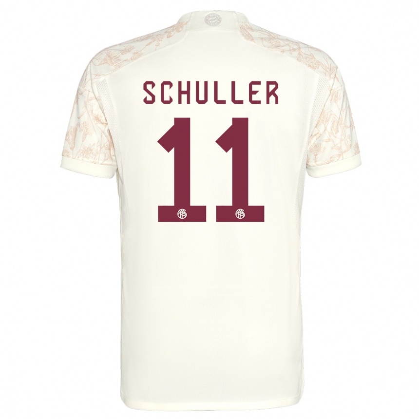 メンズフットボールリー・シュレル#11オフホワイトサードユニフォームシャツ2023/24ジャージーユニフォーム