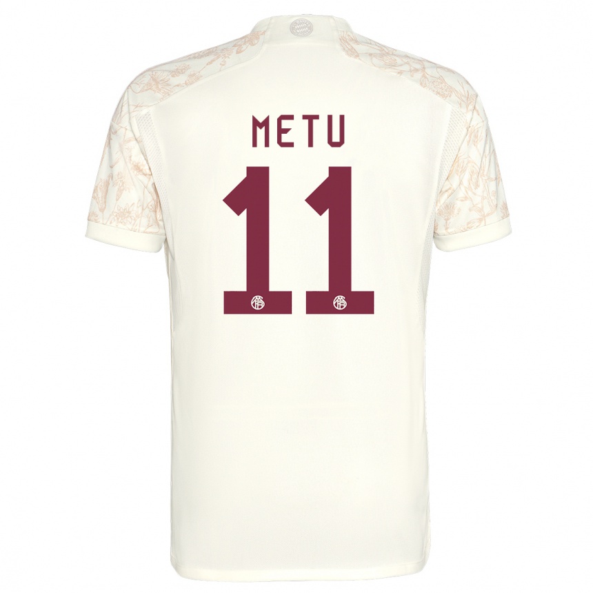 メンズフットボールエミリアン・メトゥ#11オフホワイトサードユニフォームシャツ2023/24ジャージーユニフォーム