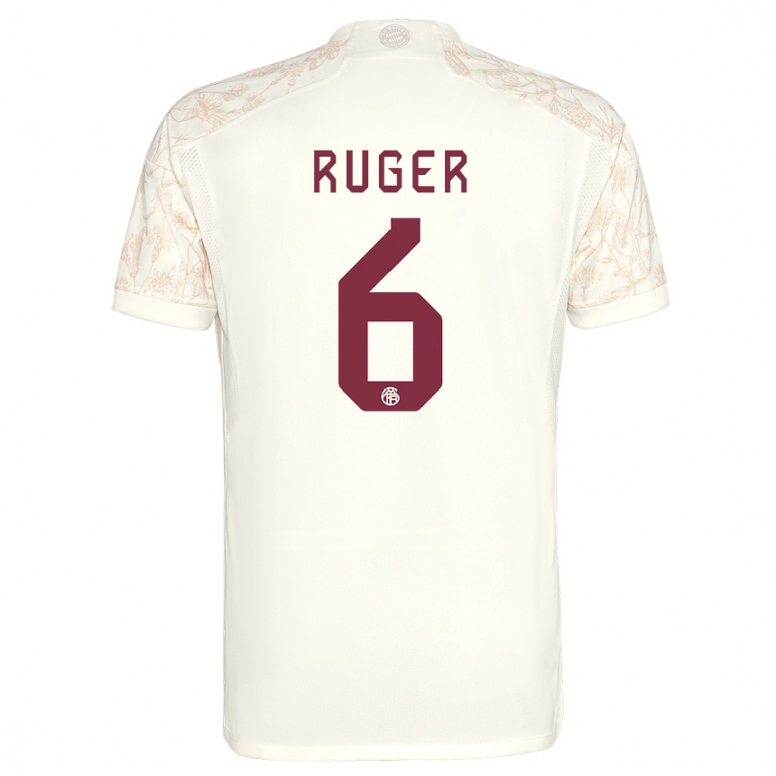 メンズフットボールカート・ルガー#6オフホワイトサードユニフォームシャツ2023/24ジャージーユニフォーム