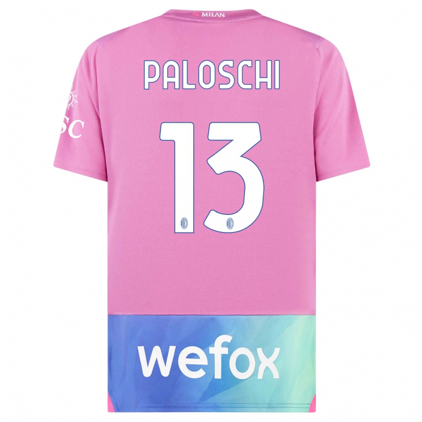 メンズフットボールドリアン・パロスキ#13ピンクパープルサードユニフォームシャツ2023/24ジャージーユニフォーム
