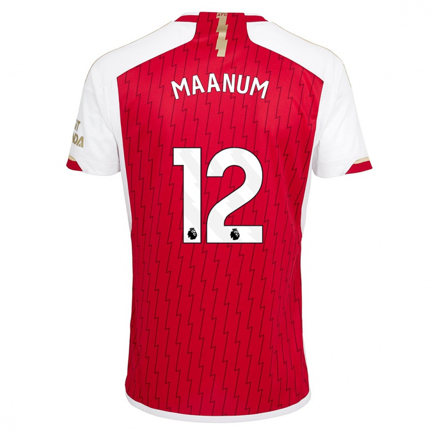レディースフットボールフリーダ・マーナム#12赤ホームシャツ2023/24ジャージーユニフォーム