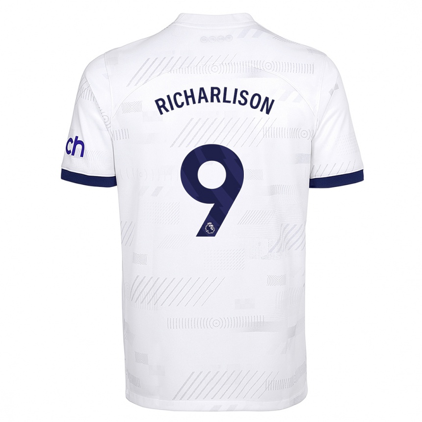レディースフットボールリシャルリソン・デ・アンドラーデ#9白ホームシャツ2023/24ジャージーユニフォーム