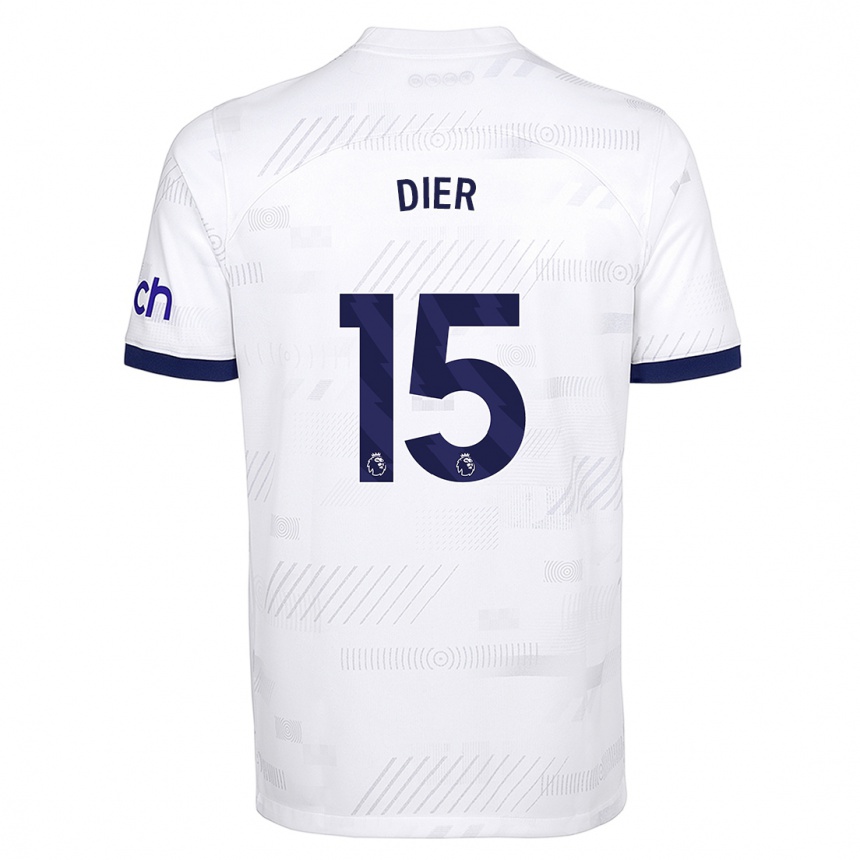 レディースフットボールエリック・ダイアー#15白ホームシャツ2023/24ジャージーユニフォーム