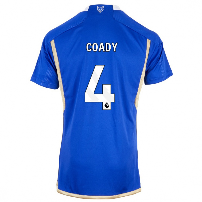 レディースフットボールコナー・コーディ#4ロイヤルブルーホームシャツ2023/24ジャージーユニフォーム
