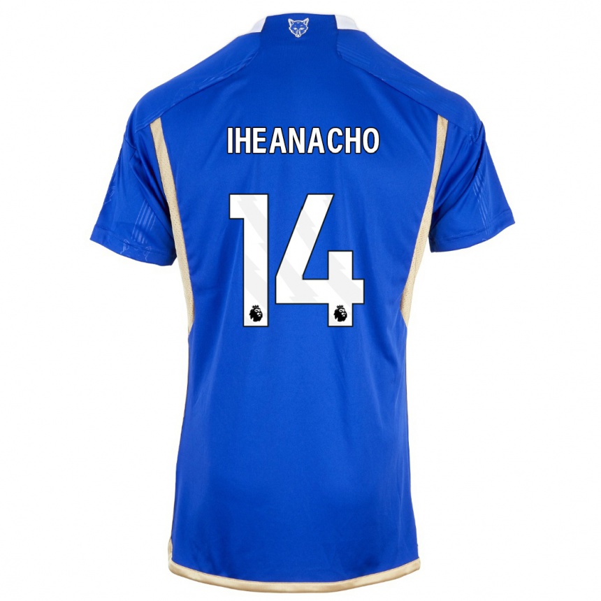 レディースフットボールケレチ・イヘアナチョ#14ロイヤルブルーホームシャツ2023/24ジャージーユニフォーム