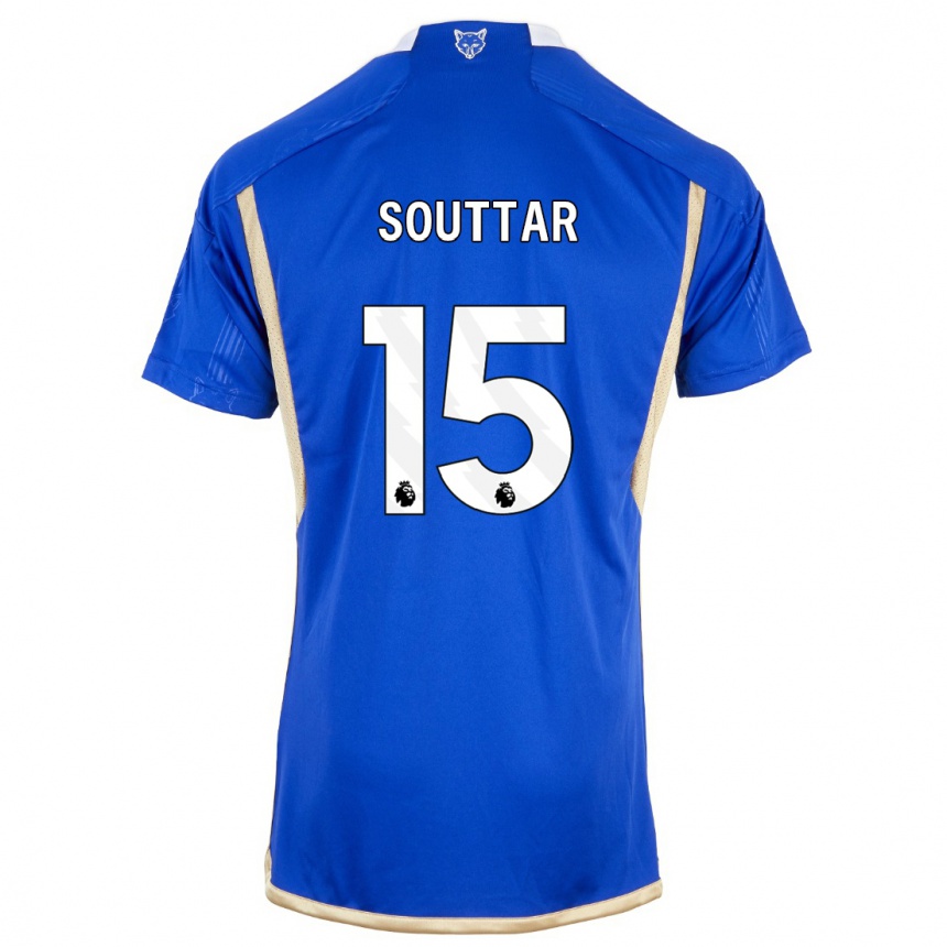 レディースフットボールハリー・サウター#15ロイヤルブルーホームシャツ2023/24ジャージーユニフォーム