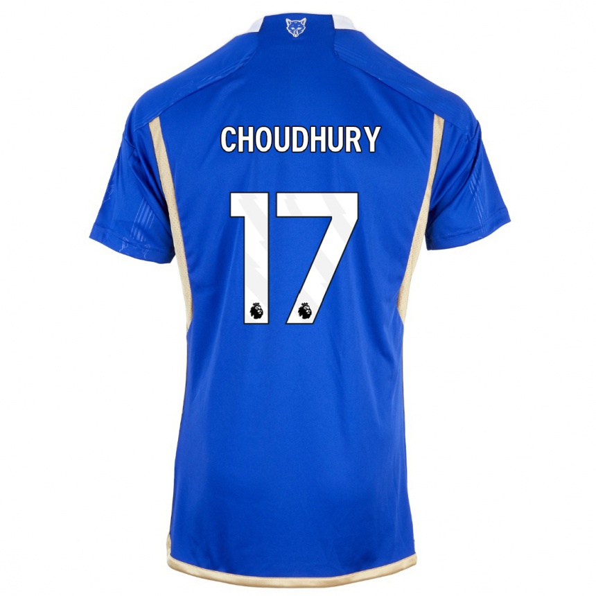レディースフットボールハムザ・チョードゥリー#17ロイヤルブルーホームシャツ2023/24ジャージーユニフォーム