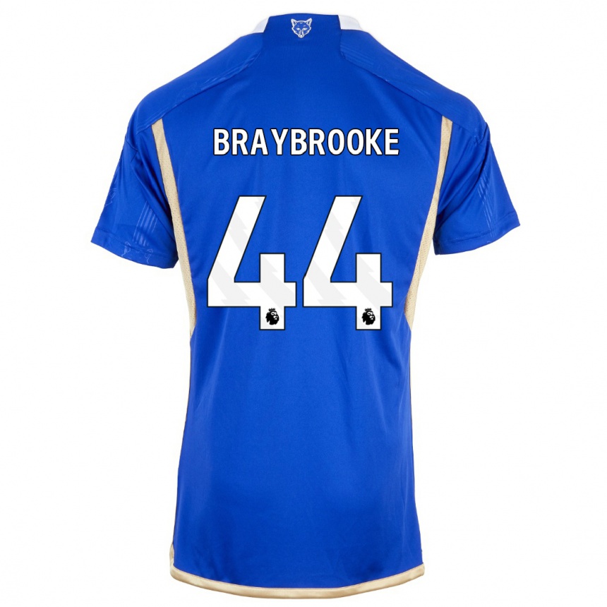 レディースフットボールサミーブレイブルック#44ロイヤルブルーホームシャツ2023/24ジャージーユニフォーム