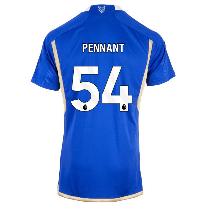 レディースフットボールキアンペナント#54ロイヤルブルーホームシャツ2023/24ジャージーユニフォーム