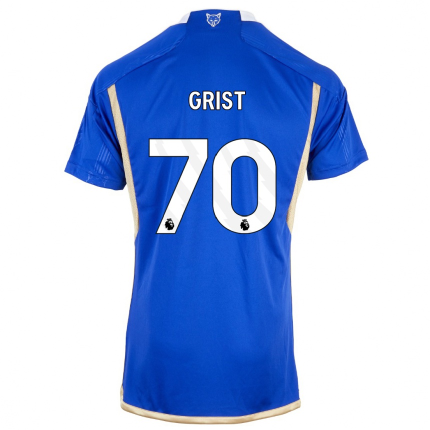 レディースフットボールベン・グリスト#70ロイヤルブルーホームシャツ2023/24ジャージーユニフォーム