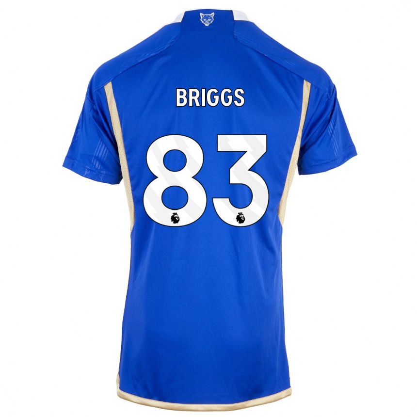 レディースフットボールローガン・ブリッグス#83ロイヤルブルーホームシャツ2023/24ジャージーユニフォーム