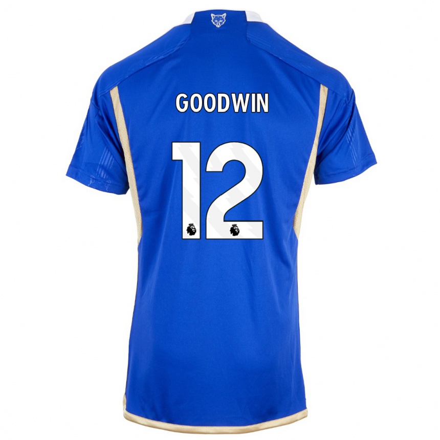 レディースフットボールミッシー・グッドウィン#12ロイヤルブルーホームシャツ2023/24ジャージーユニフォーム